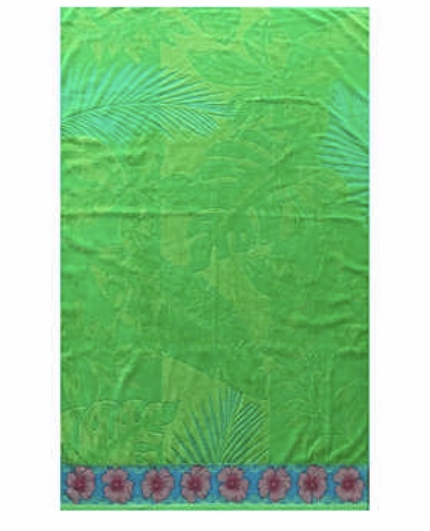 Green Beach Towel
